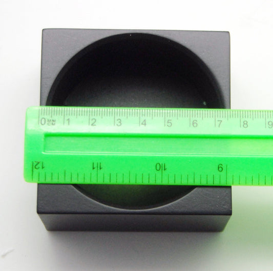 100mm Polyresin Sockel schwarz eckig für DIY-Schneekugel - Schneekugelhaus