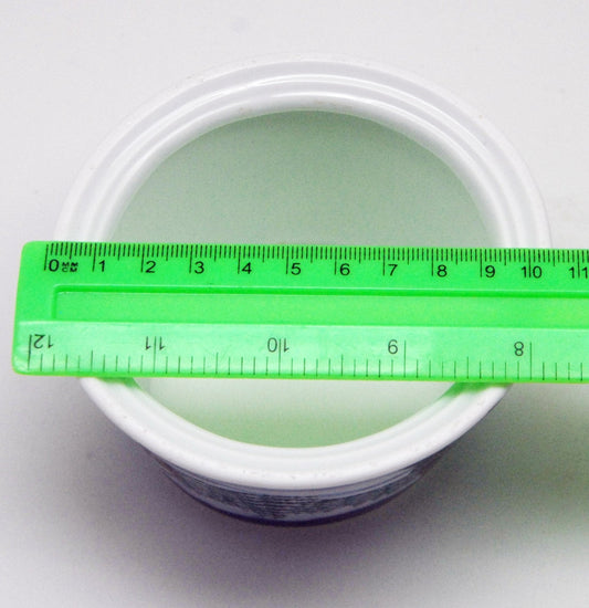 100mm Porzellan Sockel Winterlandschaft mittelblau für DIY-Schneekugel - Schneekugelhaus