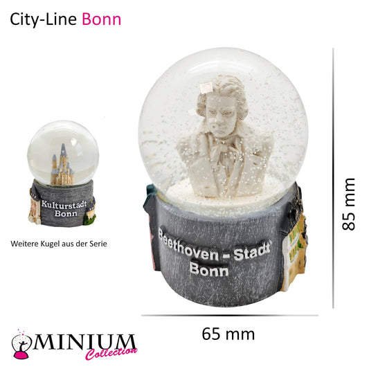 Souvenir Schneekugel Beethoven - Bonn