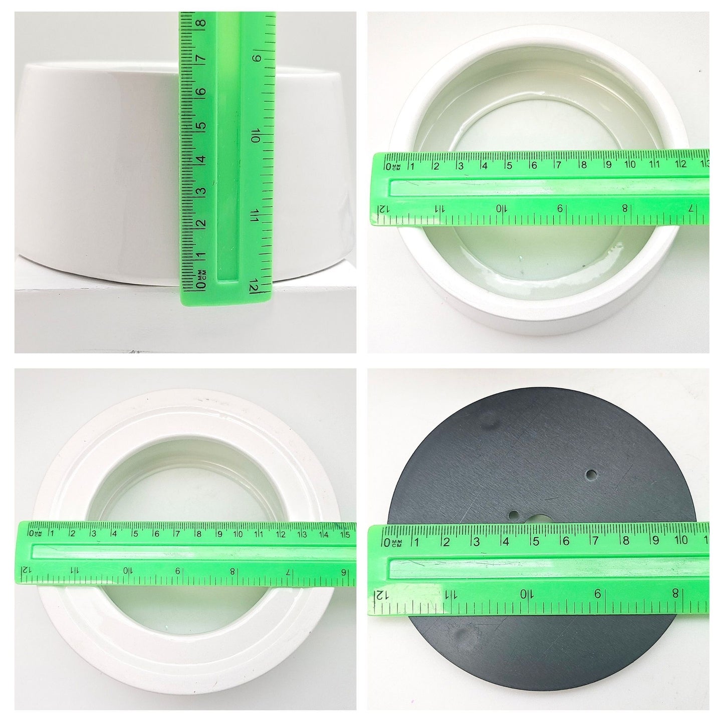 150mm- Porzellan Sockel weiß DIY-Schneekugel