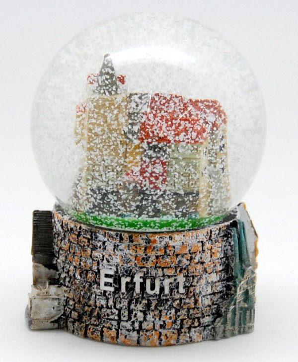 Souvenir Schneekugel Erfurt Krämerbrücke - Schneekugelhaus