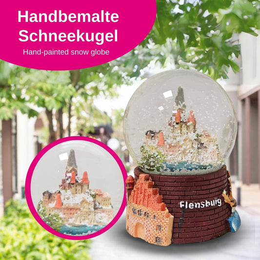 Souvenir Schneekugel Flensburg - Schneekugelhaus