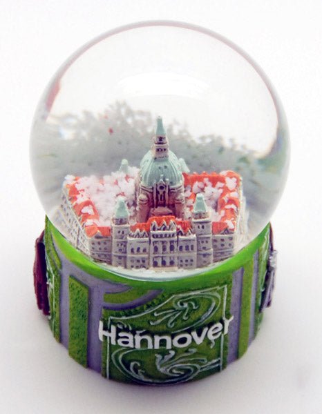 Souvenirschneekugel Hannover Rathaus - Schneekugelhaus