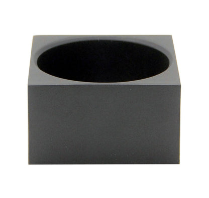 100mm Polyresin Sockel schwarz eckig für DIY-Schneekugel - Schneekugelhaus