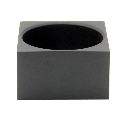 100mm Polyresin Sockel schwarz eckig für DIY-Schneekugel - Schneekugelhaus
