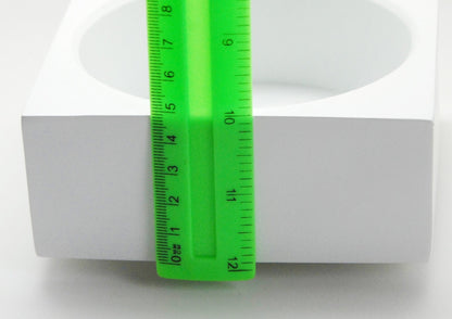 150mm Polyresin Sockel weiß eckig für DIY-Schneekugel - Schneekugelhaus