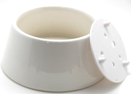 150mm- Porzellan Sockel weiß DIY-Schneekugel - Schneekugelhaus