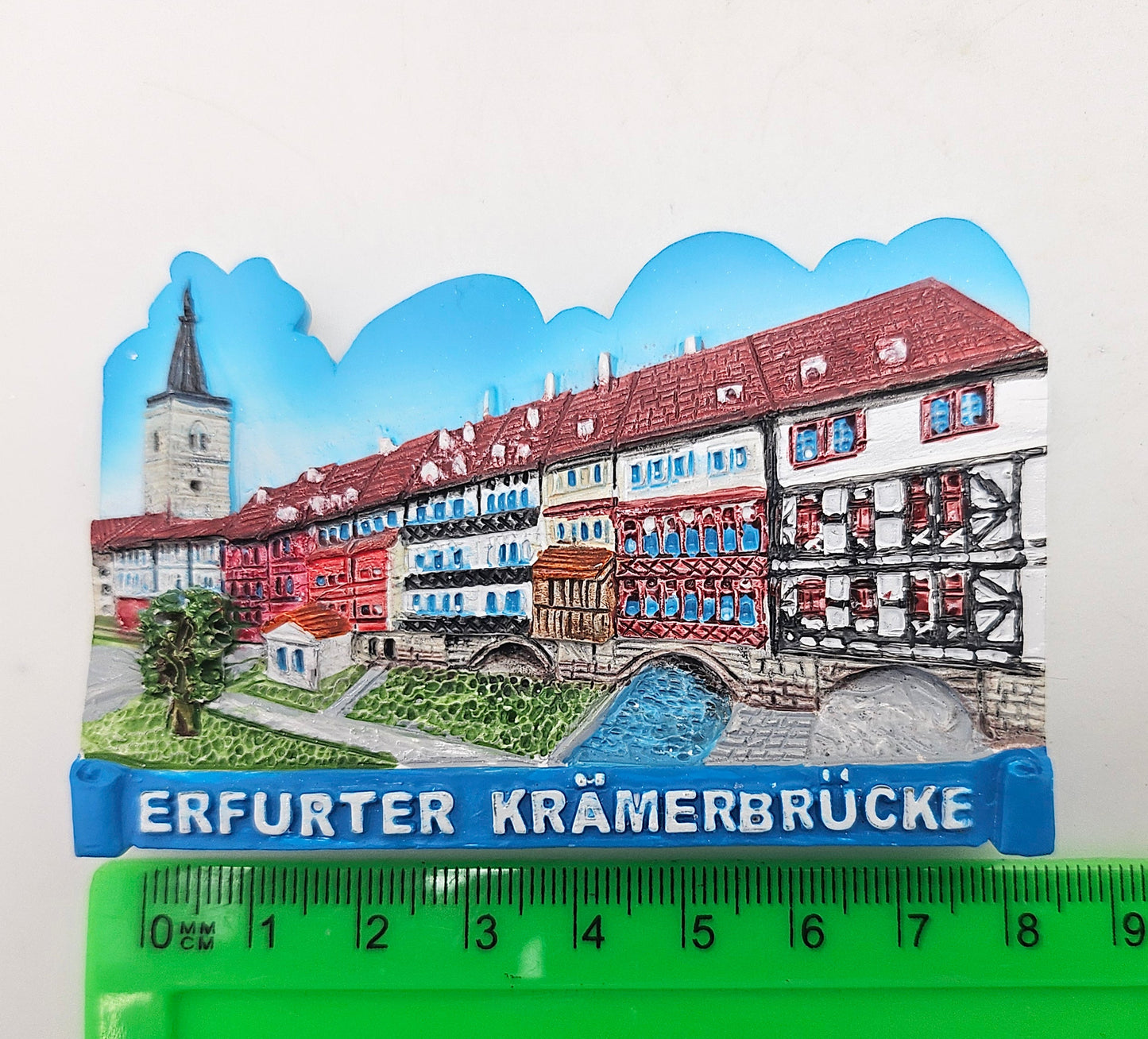 Kühlschrankmagnet Souvenir Erfurt Krämerbrücke 90 x 60 mm