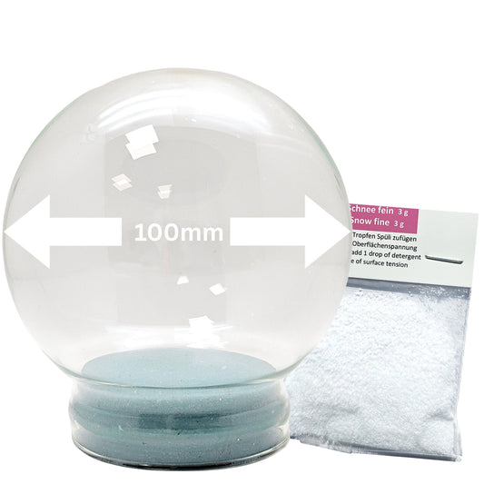 100mm Glas für DIY-Schneekugel