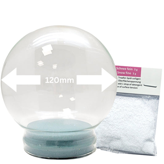 120mm Glas für DIY-Schneekugel