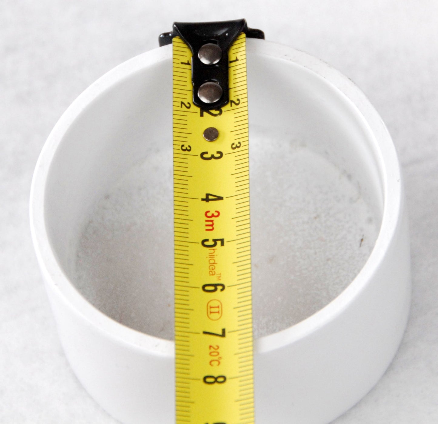 100mm Bastelset Polyresin Sockel weiß rund mit DIY-Schneekugel