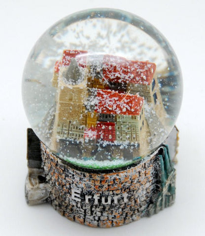 Souvenir Schneekugel Erfurt Krämerbrücke - Schneekugelhaus