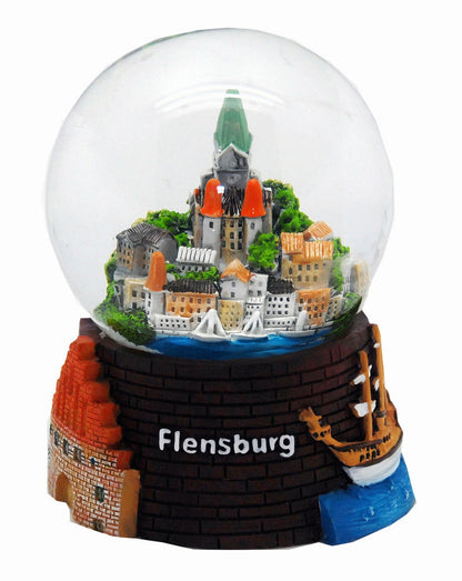Souvenir Schneekugel Flensburg - Schneekugelhaus