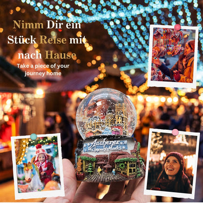 Souvenir Schneekugel Weihnachtsmarkt Aachen B: 6,5 H: 8,5 - Schneekugelhaus